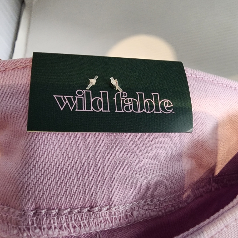 Wild Fable Vintage Style Highest Rise A-Line Shorts Pink Lavender Size 8 - Picture 6 of 8
